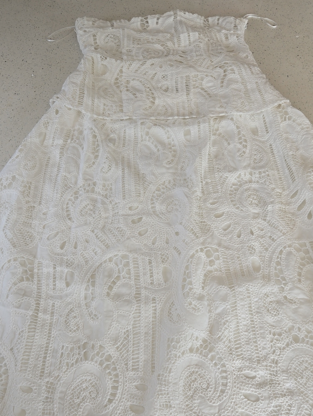White Lace Maxi Skirt - Elegant Women's Maxi Skirt